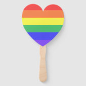 Éventail Bande arc-en-ciel (Dos)