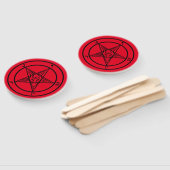 Éventail Baphomet Pentagram Satanique (Non-assemblé)
