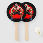Éventail Barbu Musclé (Devant et derrière)