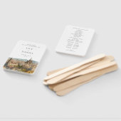 Éventail Barcelona Watercolor Wedding Program (Non-assemblé)