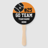 Éventail Baseball Go Team Spirit One Photo Orange (Dos)