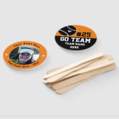 Éventail Baseball Go Team Spirit One Photo Orange (Non-assemblé)