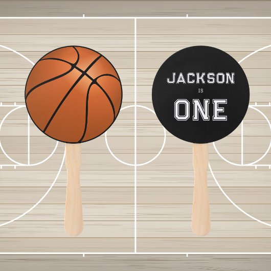 Éventail Basketball 1er anniversaire Décor unique