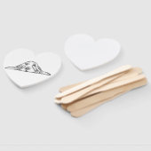 Éventail basset blanc (Non-assemblé)