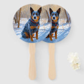 Éventail Bateau Australien Laisser neiger Noël (Devant et derrière)