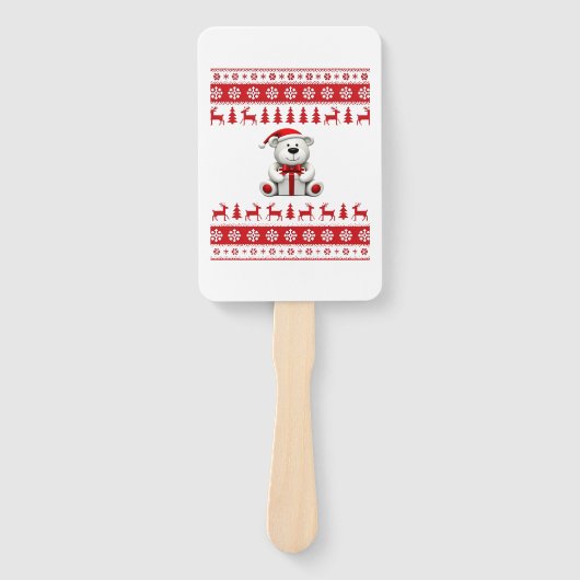 Éventail Bear Christmas Christmas (1) (Devant)