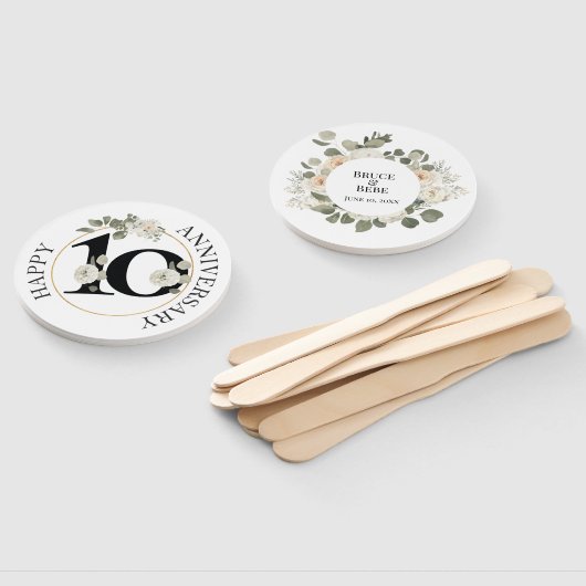 Éventail Beau 10e ANNIVERSAIRE (Non-assemblé)