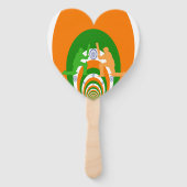 Éventail Beau cricket Extraordinaire Inde (Dos)