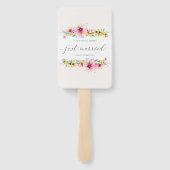 Éventail Beau Mariage juste marié | Ventilateurs (Dos)