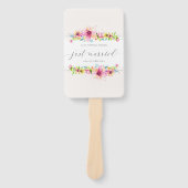 Éventail Beau Mariage juste marié | Ventilateurs (Devant)