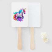 Éventail Beau Sticker Unicorn 2 (Devant et derrière)