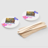 Éventail Bébé enfants 1er anniversaire ajouter le nom date (Non-assemblé)