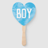 Éventail Bébé Genre Révéler Fumée Bombe Garçon Fille Bleu r (Dos)