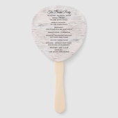 Éventail Bécorce en bois de bouleau Imprimer 2 Ventilateur (Dos)