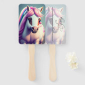 Éventail Belle 3D Spirit Pony 2 (Devant et derrière)