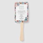 Éventail Belle floraison Floral Printemps cérémonie de mari (Devant)