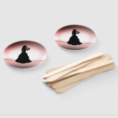 Éventail Belle Gitane Joue du Violon (Non-assemblé)