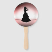 Éventail Belle Gitane Joue du Violon (Devant)