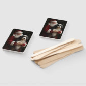 Éventail Bernedoodle avec Noël Festif du Père Noël (Non-assemblé)