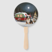 Éventail Bernese Mountain Caravan Christmas Adventure (Dos)