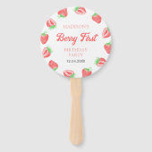 Éventail Berry First Strawberry rose fête d'anniversaire Ph (Devant)
