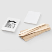 Éventail Beurre Faits Ingrédients Drôle Fodies Thanksgivin (Non-assemblé)