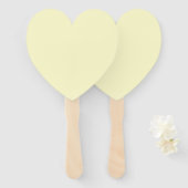 Éventail Beurre jaune uni | Classic Elegant (Devant et derrière)