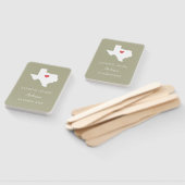 Éventail Bienvenue au Texas Wedding Party Custom (Non-assemblé)