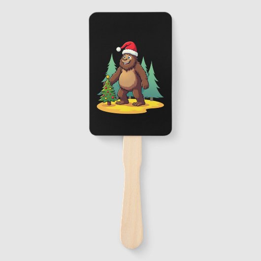 Éventail Bigfoot Christmas Tree Santa Hat (2) (Devant)