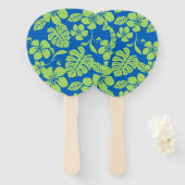 Éventail BIKINI ROSE (BLEU/VERT) Ensemble de ventilateurs (Devant et derrière)