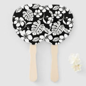 ÉVENTAIL BIKINI ROSE (NOIR/BLANC) (Devant et derrière)