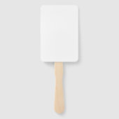 Éventail Black Dragon white rectangle hand fans (Dos)