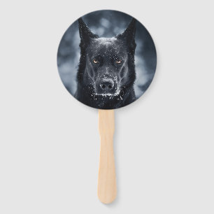 Éventail Black German Shepherd