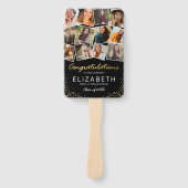 Éventail Black Gold 2025 Graduation Photo (Devant)