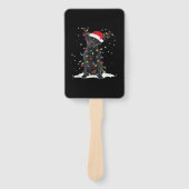 Éventail Black Labrador Xmas Dog Christmas Tree Light Class (Devant)