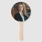 Éventail Black Orange Law School Custom Graduation Party (Dos)