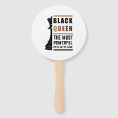 Éventail Black Queen La Pièce La Plus Puissante Dans Le Jeu (Dos)