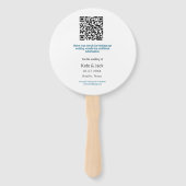 ÉVENTAIL BLANC BLANC CLASSIQUE ANALYSE QR ENREGISTRER LA DA (Dos)