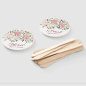 Éventail Blessed Beyond Measure Pink Floral  (Non-assemblé)