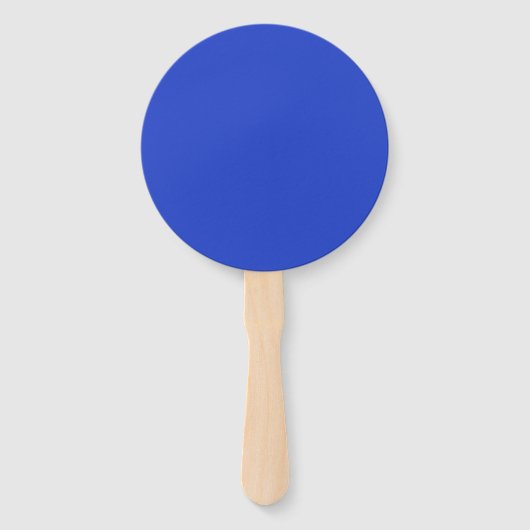 Éventail Bleu bleu (couleur solide) (Devant)