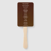 Éventail Bleu foncé bleu floral Mason jarres Mariage (Dos)