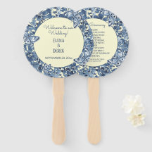 Bleu Lt Aquarelle Jaune Mariage papillon floral