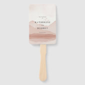 Éventail Blish Mountain Range Wedding Programme Ventilateur (Devant)