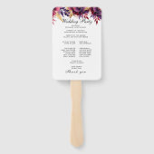 Éventail Bliss de Bourgogne : Elégant Motif floral en Win (Dos)