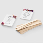 Éventail Bliss de Bourgogne : Elégant Motif floral en Win (Non-assemblé)