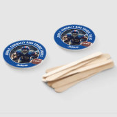 Éventail Blue High School Football Player Photo Parent (Non-assemblé)