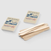 Éventail Blue Wave 2024 - ventilateur de main personnalisab (Non-assemblé)