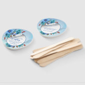 Éventail Blues de Cornflower en aquarelle (Non-assemblé)