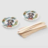 Éventail Bluetick Coonhound Christmas Wreath Festive Pup (Non-assemblé)