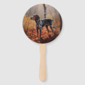 Éventail Bluetick Coonhound en automne Leaves automne Inspi (Dos)